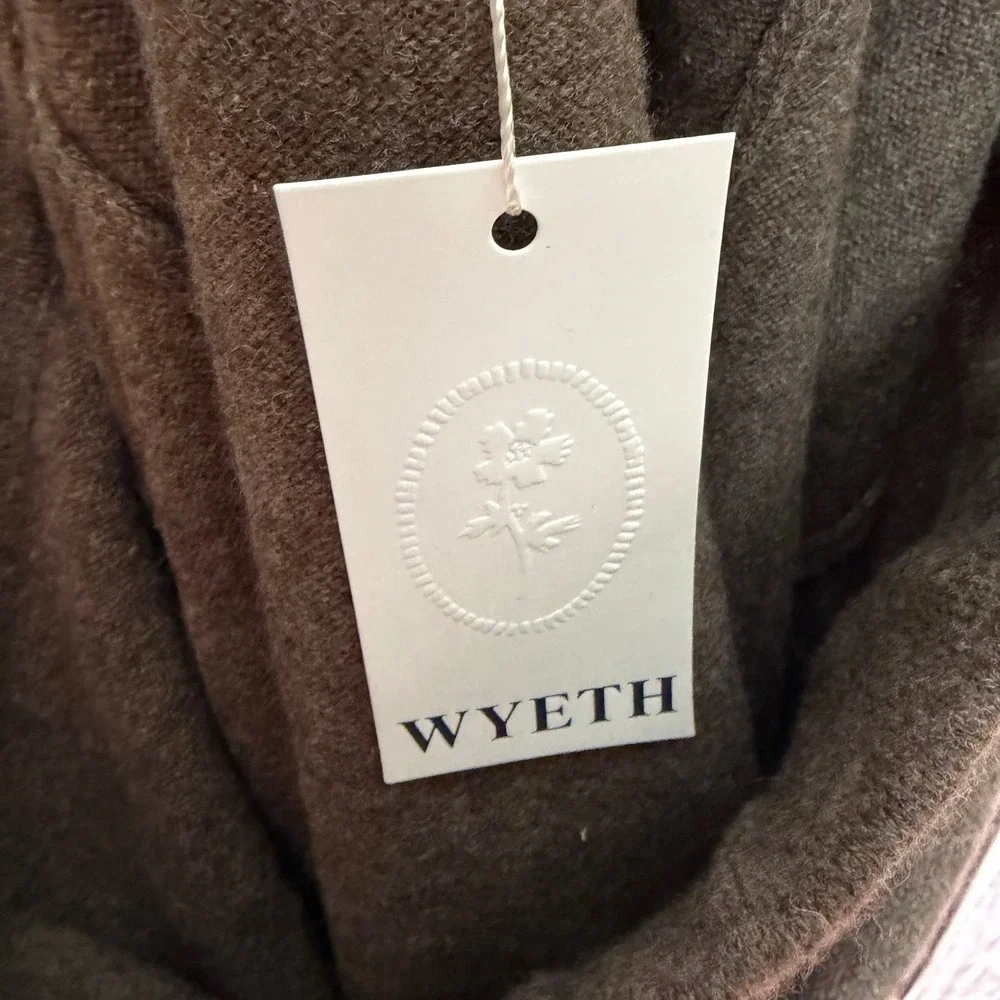 Wyeth‎ Skirt Maren Flare Wool Cashmere Knit Quiet Luxury Minimalist Large NWT